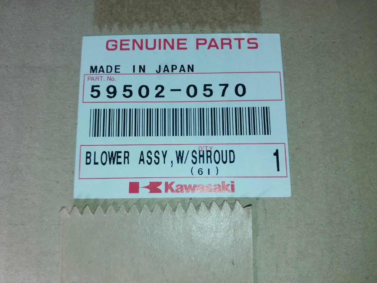 Electroventilador Kawasaki (OEM: 59502-0570)