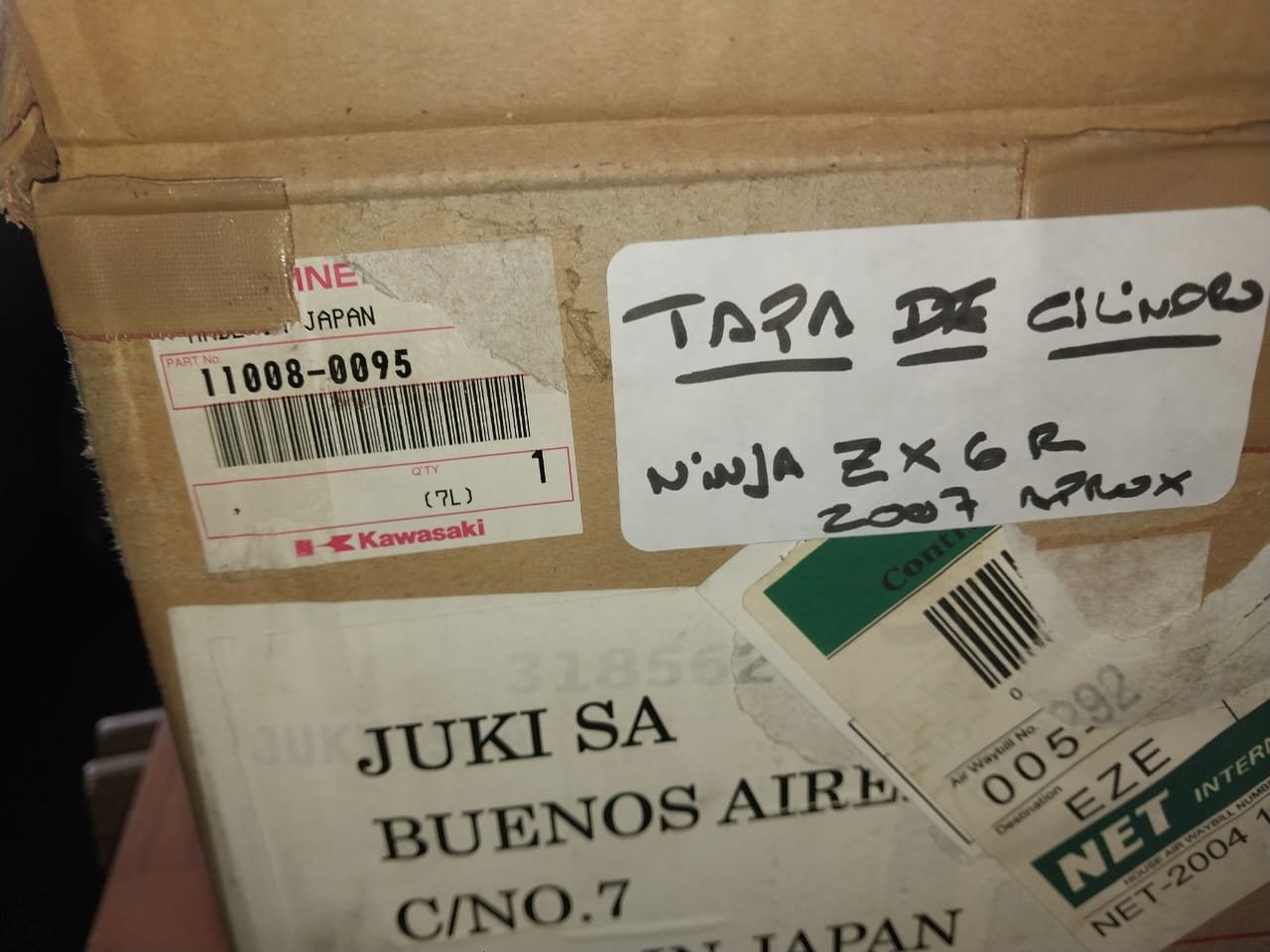 Tapa de cilindro Kawasaki Ninja ZX-6R (OEM: 11008-0095)